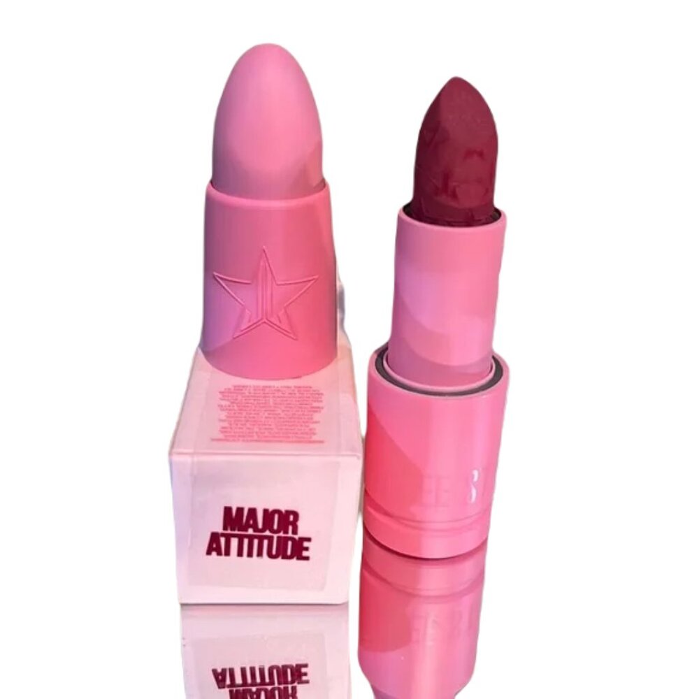 Jeffree Star MAJOR ATTITUDE Velvet Trap LIPSTICK Soft MATTE Vibrant BERRY Glam - Picture 1 of 7